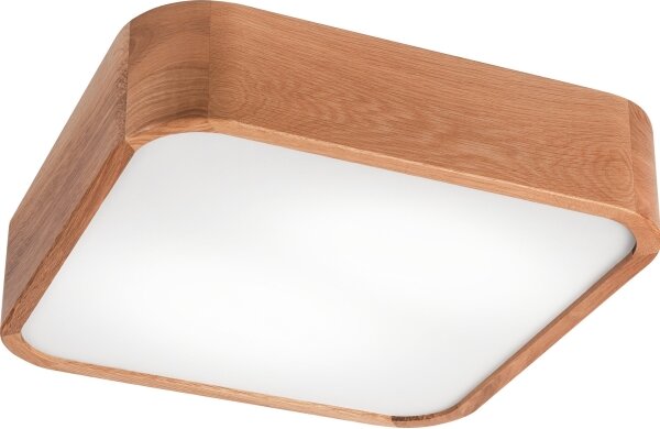 Plafoniera OAK SQUARE 2xE27/15W/230V 35x35 cm quercia