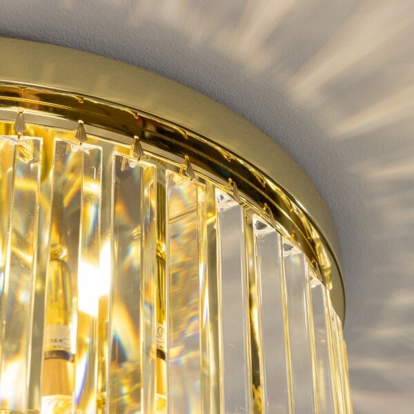 Brilagi - Plafoniera LED in cristallo MOZART 5xE14/40W/230V dorata