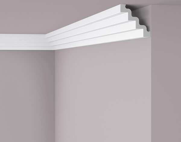 Cornice a soffitto NMC ST4 NOMASTYL Noel Marquet Battiscopa decorativo Battiscopa decorativo moderno colore bianco 2 m