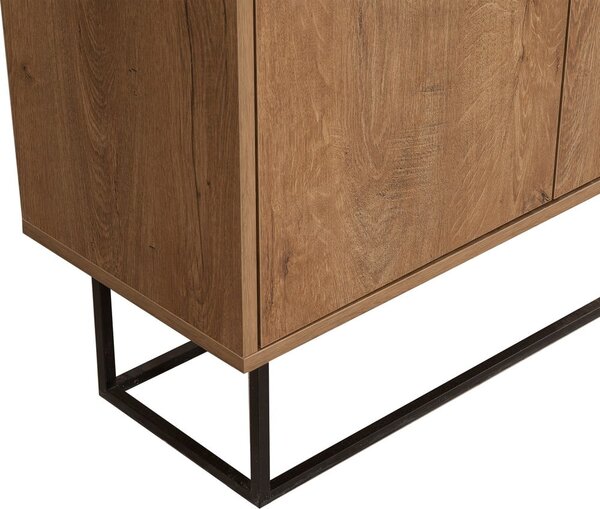 Mobile colore naturale in noce 90x72 cm Rodez - Kalune Design