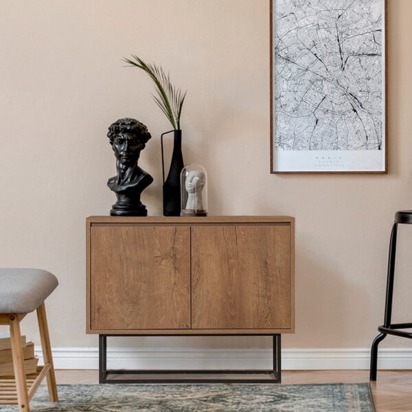 Mobile colore naturale in noce 90x72 cm Rodez - Kalune Design