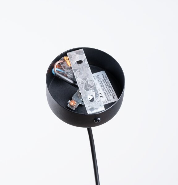 Sollux SL.1358 - Lampadario a sospensione con filo HYPERION 1xG9/8W/230V nero