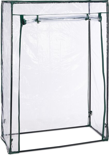 3 serre per pomodori, acciaio e telo in PVC, dimensioni: 150 x 100 x 50 cm, serra in telo per giardino e balcone, trasparente