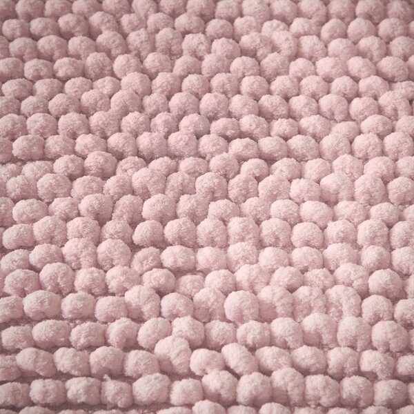 Tappetino da bagno rosa 50x120 cm Aspen Bobble - Bianca