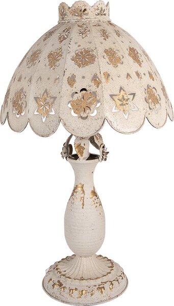 Lampada da tavolo Clayre & Eef Ø 41x69 cm Metallo beige