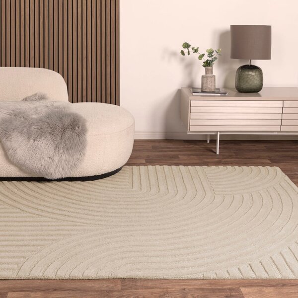Tappeto in lana beige 160x230 cm Hague - Asiatic Carpets