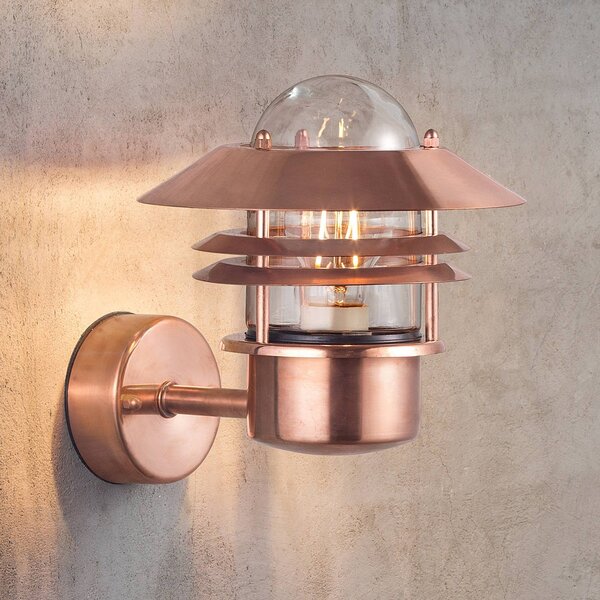 Nordlux lampada da parete esterna Blokhus in rame BLOKHUS, dimmerabile, Rame, Rame