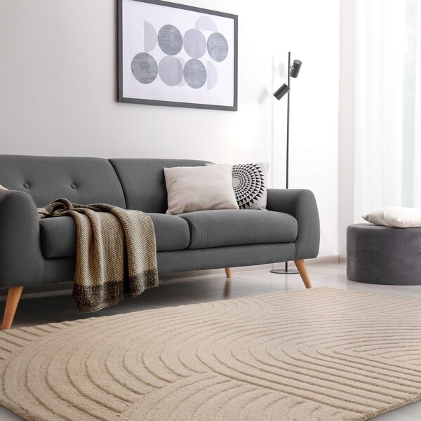 Tappeto in lana beige 160x230 cm Hague - Asiatic Carpets