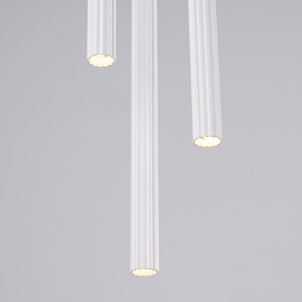 Sollux SL.1340 - Lampadario a sospensione con filo ARCHE 3xG9/8W/230V bianco