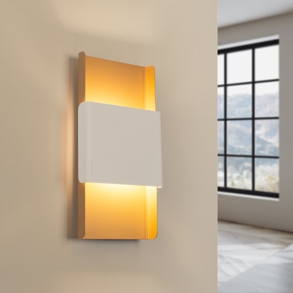 Sollux SL.1353 - Applique DURLIN 2xG9/8W/230V oro/bianco
