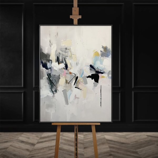 Quadro con elementi dipinti a mano 70x100 cm Cro – Styler