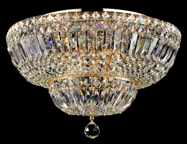 Maytoni DIA100-CL-12-G - Plafoniera BASFOR 12xE14/60W/230V oro