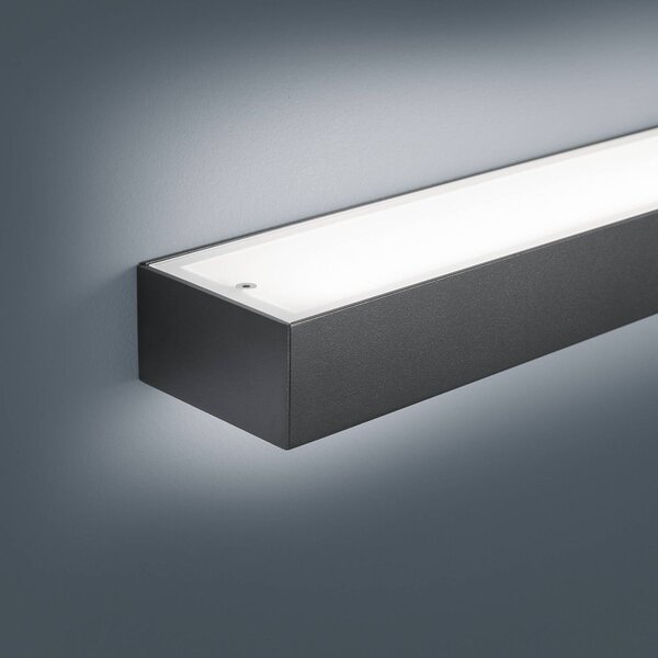 Helestra Applique da parete a LED Theia, Nero, Bagno, Metallo, Moderno, Applique a LED