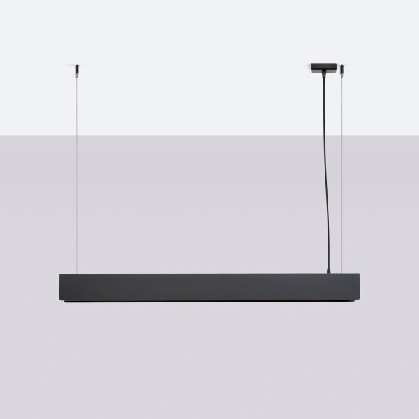 Sollux SL.1395 - Lampadario LED a sospensione con filo SPARK 1xG13/8,5W/230V nero