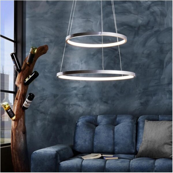 Leuchten Direkt 11525-21 - Lampada a sospensione LED a cavo CIRCLE LED/15W/230V + LED/25W