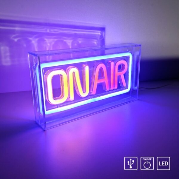 JUST LIGHT. 85013-70 - LED Neon tavolo decorazione NEON LED/4W/5V On Air