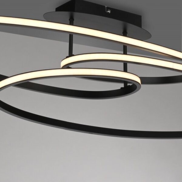 JUST LIGHT. 15321-18 - Plafoniera LED LUMACA LED/33W/230V nero