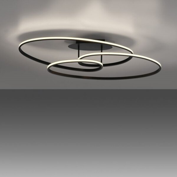 JUST LIGHT. 15321-18 - Plafoniera LED LUMACA LED/33W/230V nero