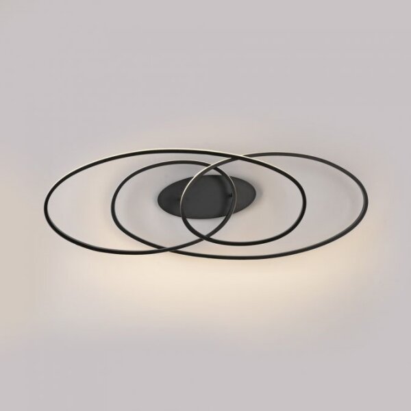 JUST LIGHT. 15321-18 - Plafoniera LED LUMACA LED/33W/230V nero