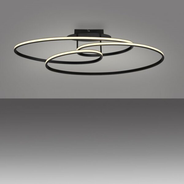 JUST LIGHT. 15321-18 - Plafoniera LED LUMACA LED/33W/230V nero