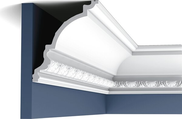 Orac Decor C301 Luxxus modanatura per soffitto in stucco profilo decorativo modanatura decorativa cornicione in stucco soffitto decorazione parete modanatura angolare | 2 metri