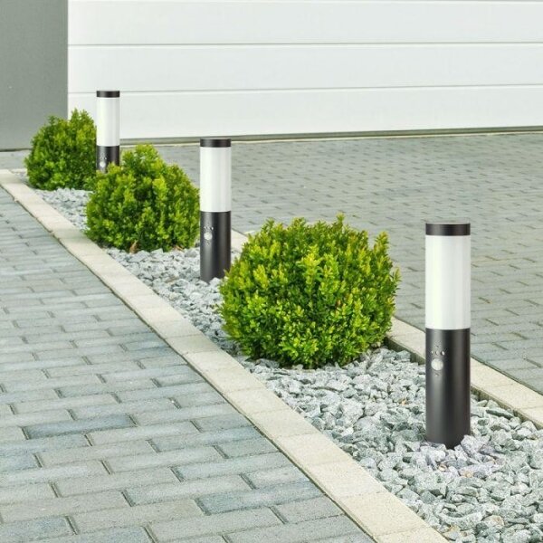Lampada da esterno con sensore 1xE27/60W/230V IP44 45cm antracite