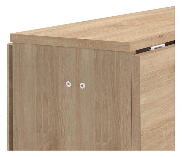 Tavolo da pranzo pieghevole in rovere 76x28 cm Papillon - TemaHome