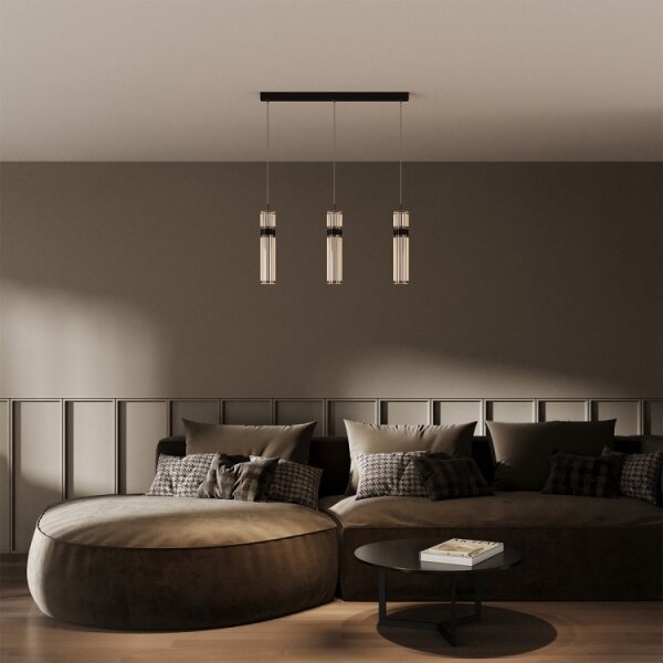 Lampada a sospensione su cavo AMBIENTE 3xLED/6W/230V 3000/4000/6000K nero