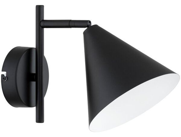 Lampada da parete ZELTA 1xE27/15W/230V nera