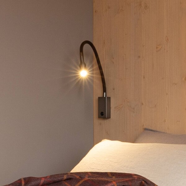 OLEV Applique da parete a LED Olorflex, Alluminio / Grigio / Zincato, Soggiorno / Sala da pranzo, Metallo, Moderno, Applique a LED