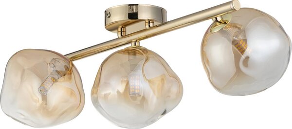 Brilagi - Lampadario a plafone VULCANO 3xG9/8W/230V oro/beige fumé