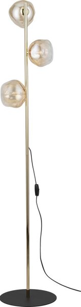 Brilagi - Lampada da terra VULCANO 3xG9/8W/230V oro/beige fumé