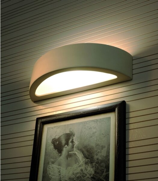 Sollux SL.0001 - Applique ATENA 1xE27/60W/230V 40,5 cm bianco