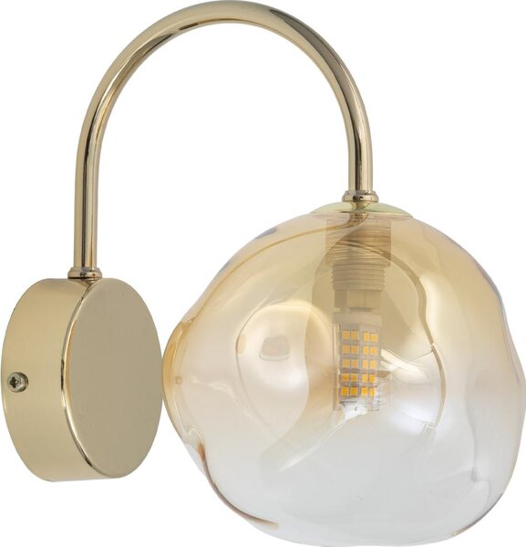 Brilagi - Lampada da parete VULCANO 1xG9/8W/230V dorata/beige fumé