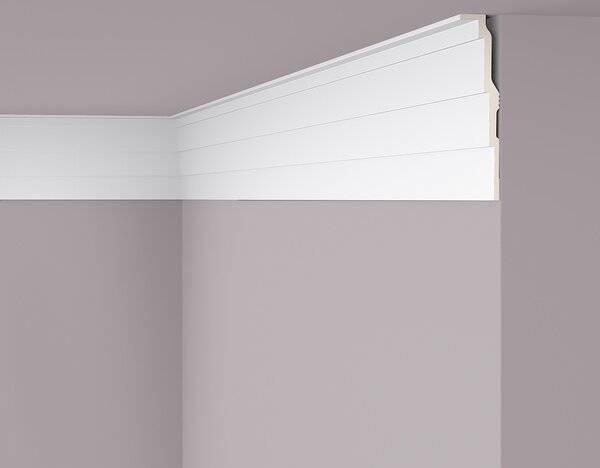 Modanatura del soffitto NMC AD21 ARSTYL Noel Marquet Battiscopa decorativo Battiscopa decorativo moderno colore bianco 2 m