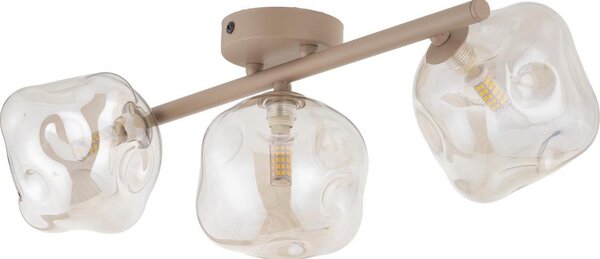 Brilagi - Lampadario a plafone VULCANO 3xG9/8W/230V beige/beige fumé