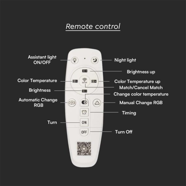 Plafoniera LED dimmerabile LED/95W/230V 3000-6500K + +TC