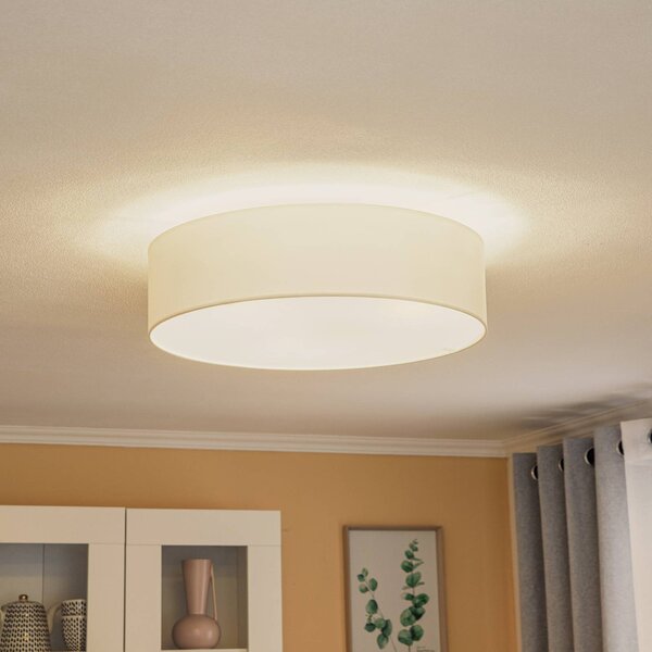 Plafoniera soffitto Roller Euluna, dimmerabile, Crema / Ambra, Soggiorno / Sala da pranzo, Tessuto / Stoffa / Seta, Moderno, Plafoniera