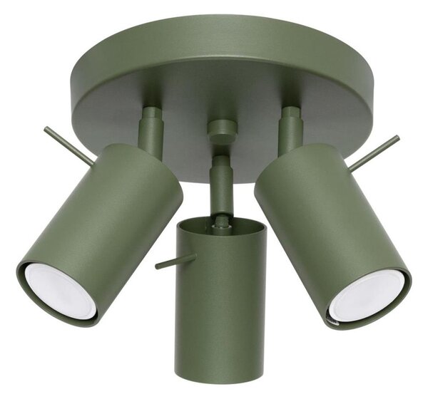 Sollux SL.1503 - Faretto RING 3xGU10/10W/230V verde