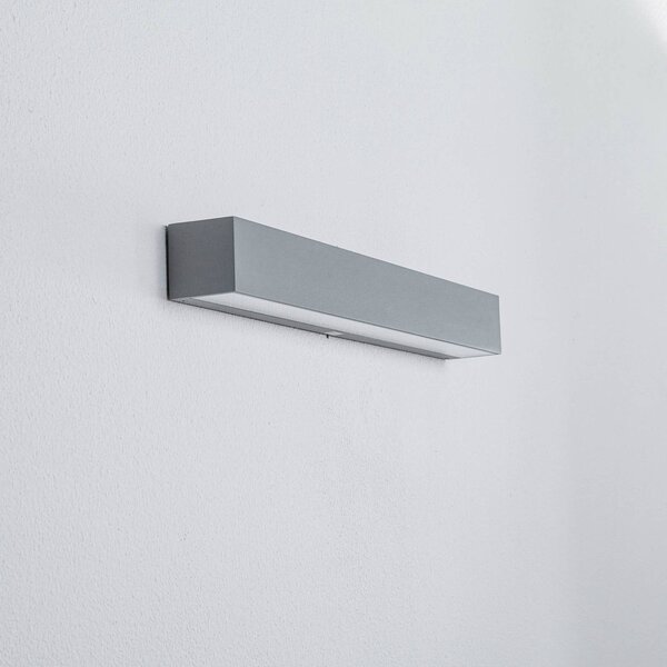 Applique da esterni a LED Lengo Arcchio, Alluminio / Grigio / Zincato, Alluminio, Moderno, Applique LED da esterni