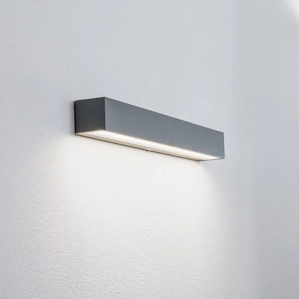 Applique da esterni a LED Lengo Arcchio, Alluminio / Grigio / Zincato, Alluminio, Moderno, Applique LED da esterni