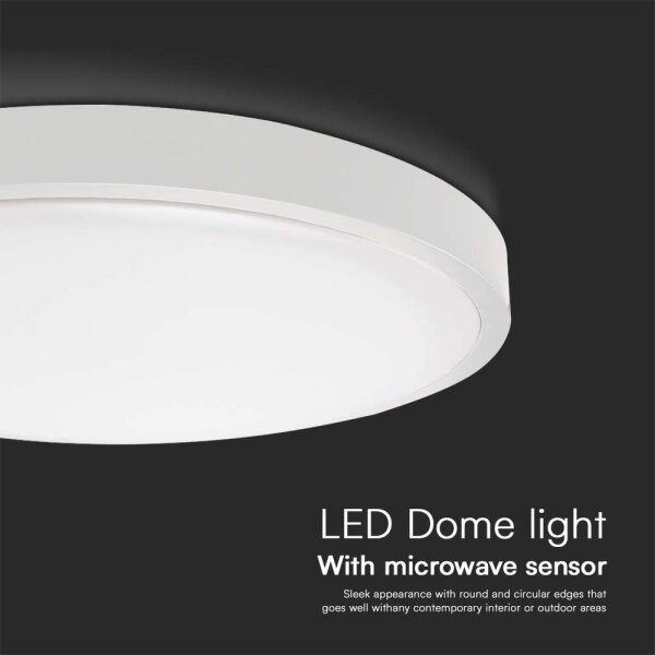 Plafoniera LED da bagno con sensore LED/18W/230V 6500K IP44 bianco