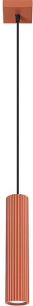 Sollux SL.1630 - Lampadario a sospensione con filo KARBON 1xGU10/10W/230V rosso