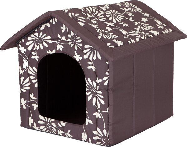 Cuccia per cani con cuccia per interni ed esterni - pieghevole, resistente alle intemperie - 38x32 cm - tetto con cerniera | PillowPrim