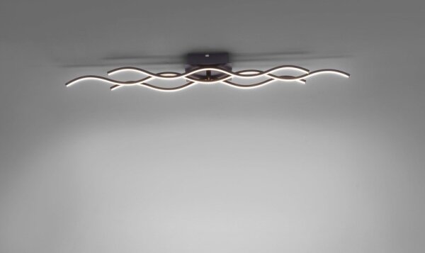 Leuchten Direkt 15166-18 - Lampadario da parete LED WAWE LED/28W/230V nero