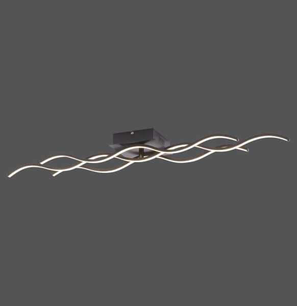 Leuchten Direkt 15166-18 - Lampadario da parete LED WAWE LED/28W/230V nero