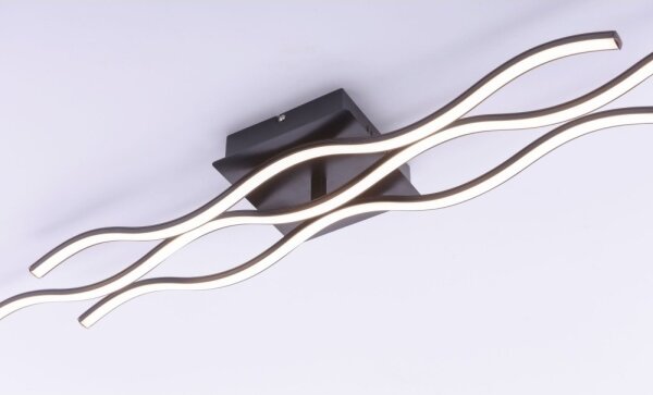 Leuchten Direkt 15166-18 - Lampadario da parete LED WAWE LED/28W/230V nero