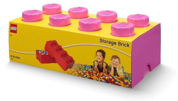 Scatola portaoggetti rosa scuro - LEGO®