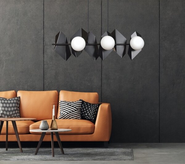 Lampadario a sospensione con filo DRIFTON 6xE14/10W/230V nero