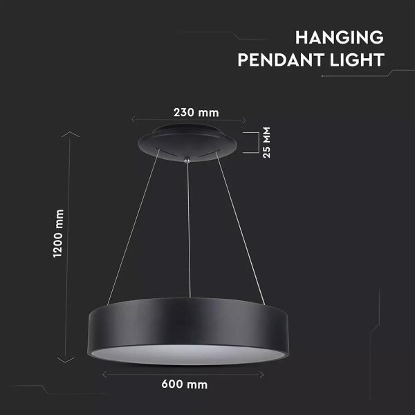 Lampadario LED dimmerabile su cavo LED/30W/230V